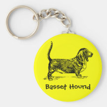 Basset Hound Keychains