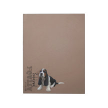 Basset Hound Puppy Notepad