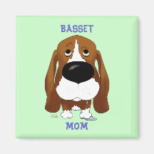 Basset Mum Magnet