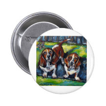 Bassets Murphy & Maddy Button
