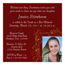 Bat Mitzvah Invitation
