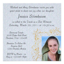 Bat Mitzvah Invitation