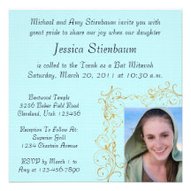 Bat Mitzvah Invitation