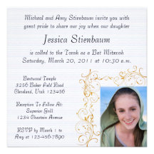 Bat Mitzvah Invitation