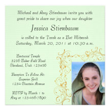 Bat Mitzvah Invitation