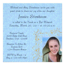 Bat Mitzvah Invitation