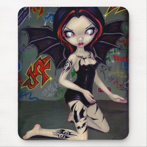 Bat Tattoos tribal tattoo urban fairy Mousepad