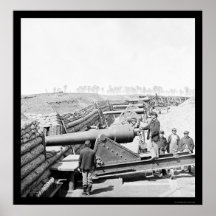Battery of Parrott Guns at Fort Brady, VA 1864 Posters