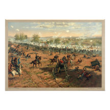 Battle Gettysburg Hancock at Gettysbug Thulstrup Card