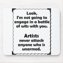 Battle of Wits Artists Mousepad