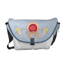 Bawling Baby Boy Messenger Bag