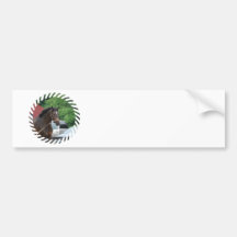 Bay Horse Lunging Bumper Sticker