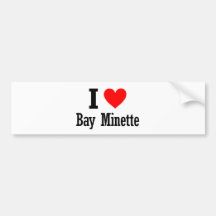 Bay Minette, Alabama City Design Bumper Sticker