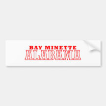 Bay Minette, Alabama City Design Bumper Stickers