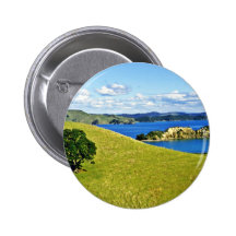 Bay Of Islands, North Island Pinback Buttons