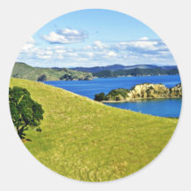Bay Of Islands, North Island Round Sticker