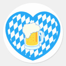 Bayern Bavaria Herz Bier heart beer Aufkleber