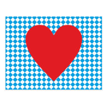 Bayern Herz heart Bavaria Postkarten