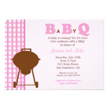 BBQ BaByQ Baby Shower Invitation