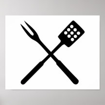 BBQ barbecue Cutlery Posters