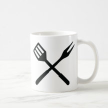 BBQ cutlery icon Mug
