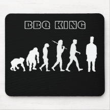 BBQ King Evolution of Grill Masters Cooking Art Mouse Pad