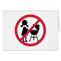 BBQ - No Women Greeting Card