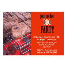 BBQ party Custom Invitation