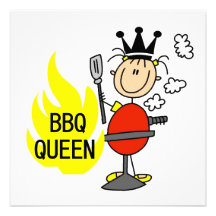 BBQ Queen Custom Announcements