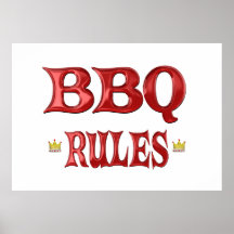 BBQ Rules Poster