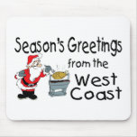 BBQ West Coast Seasons Greetings Mouse Pads
