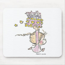 BD-001 Birthday Girl Running Mouse Pad