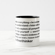 be a freethinker mugs