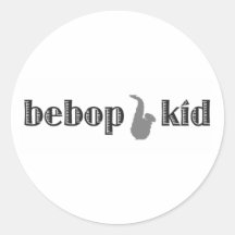 Be Bop Kid Stickers