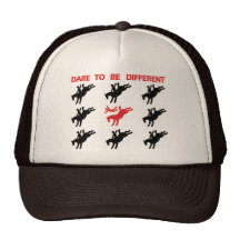 Be Different - Funny Horse Saying Hat