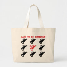 Be Different - Funny Horse Saying Tote Bag