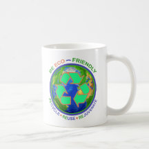 BE ECO-FRIENDLY recycle reuse rejuvenate Coffee Mug