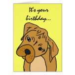 BE- Funny Puppy Birthday Card.