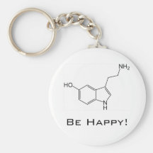 Be Happy! Serotonin Keychain