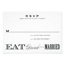 & BE MARRIED | RSVP 3.5 x 5 Custom Announcements