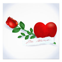 Be mine invitations
