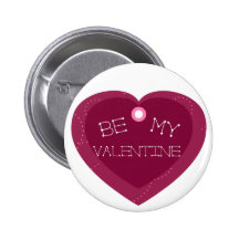 Be my valentine Button
