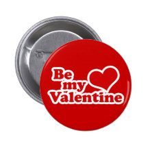Be My Valentine Buttons