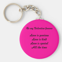 Be my valentine forever-keychains