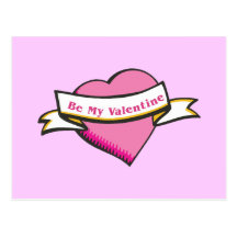 Be My Valentine Postcard