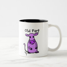 BE- Old Fart Cow Mug