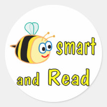Be Smart Read Round Sticker