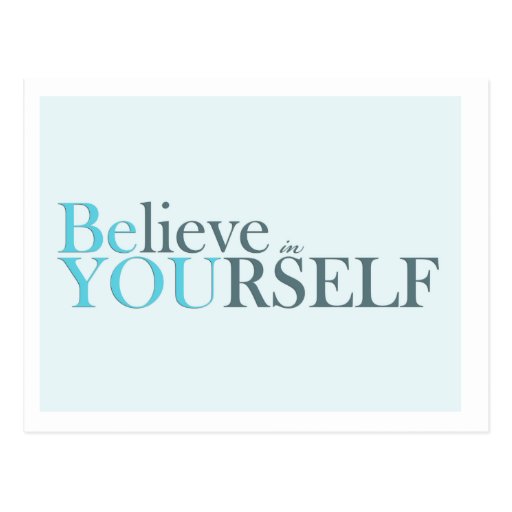 Be You - motivational postcard