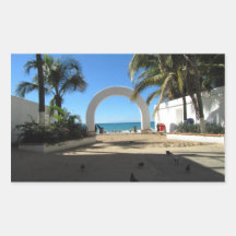 BEAACC Beach Access Rectangle Stickers
