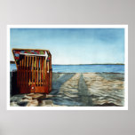 Beach at Sunset Print